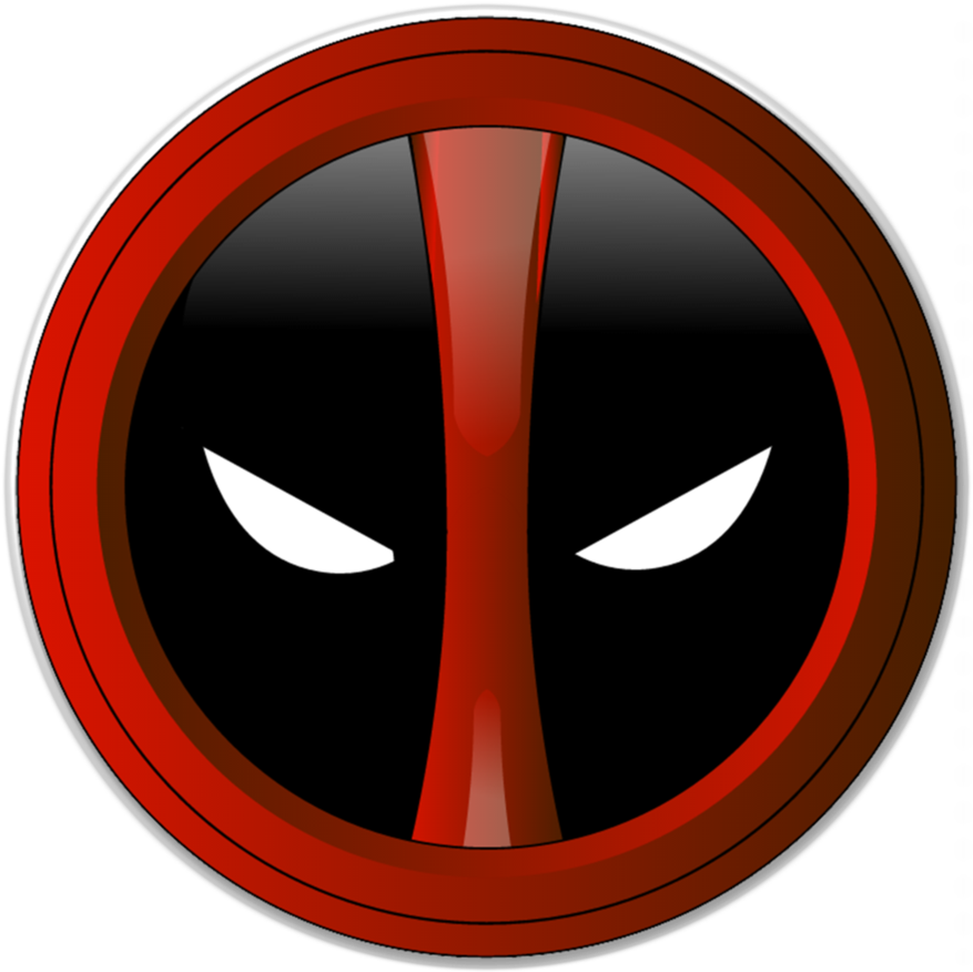 Deadpool Clipart Superhero Logos - Circle (886x902)