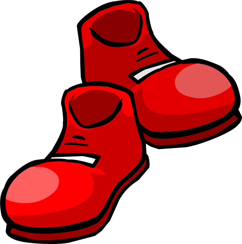 Jazz Shoes Clip Art - Red Shoes Cartoon Png (794x800)