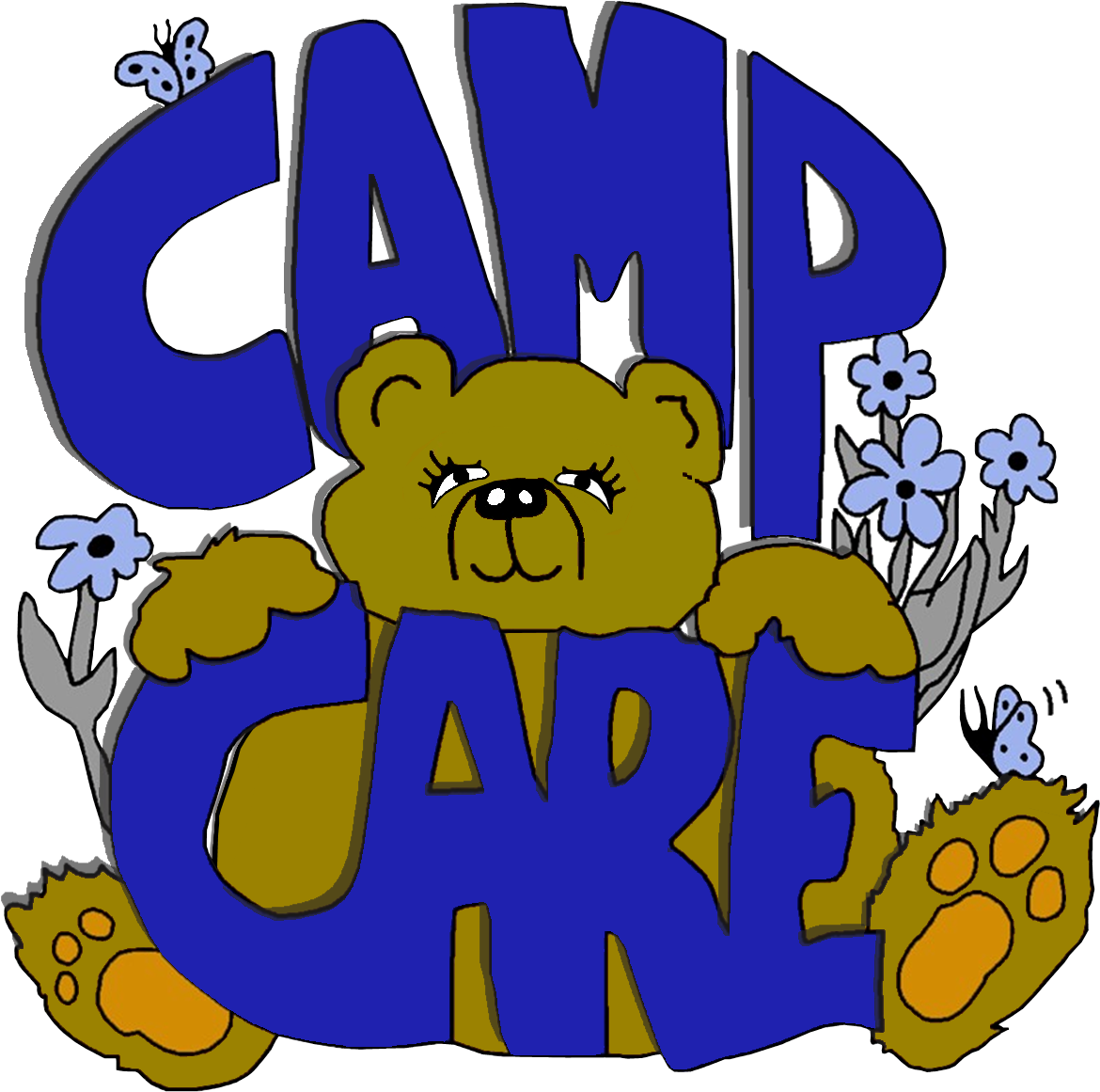 Camp & Cell Phones - Cartoon (1197x1198)
