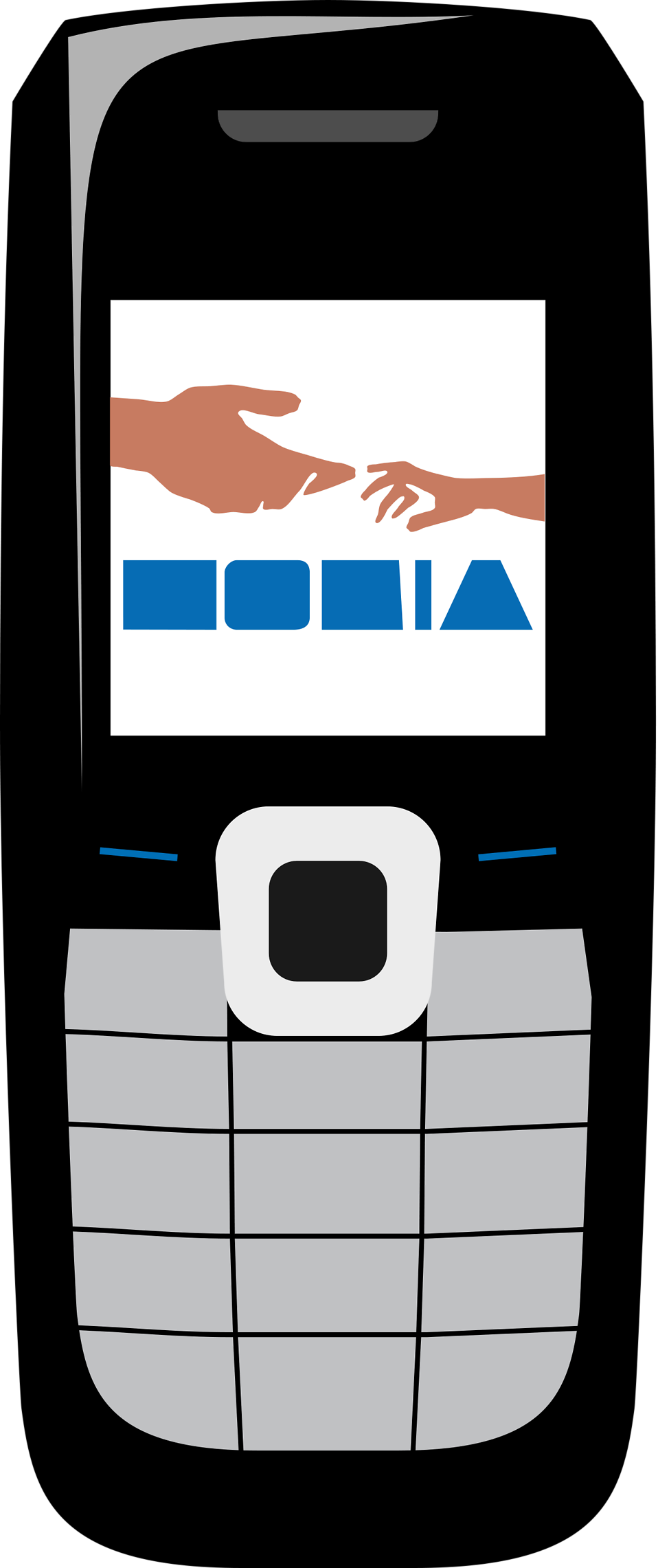 Phone Texting Symbols - Nokia Phone Vector (958x2281)