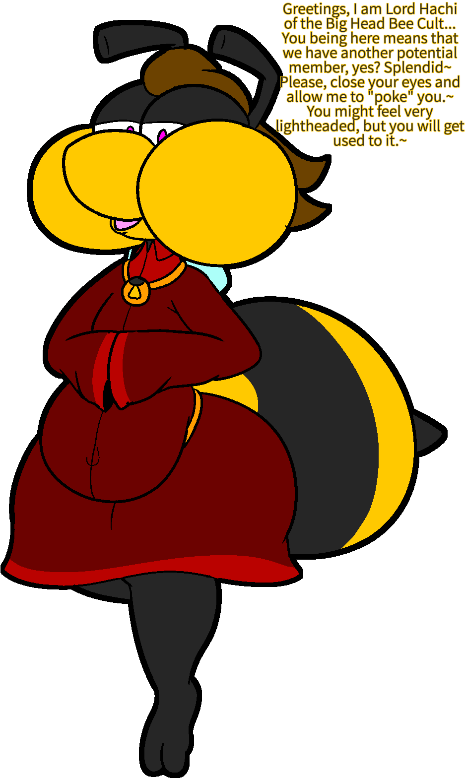 Lord Hachi Of The Bee Cult By Kurohachuurui - Bee Lord (1062x1608)