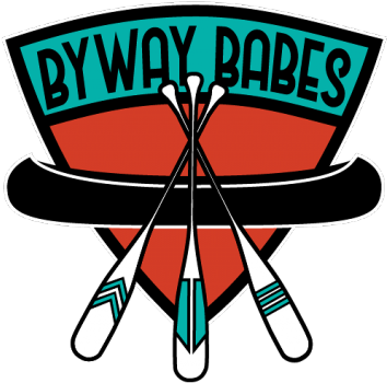 Byway Babes Continue Canoe Trip Across Nwo - Graphic Design (480x398)