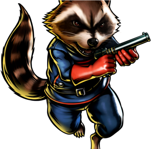 Rocket Raccoon Clipart Ultimate Marvel Vs - Rocket Racoon Groot Comic Art (640x480)