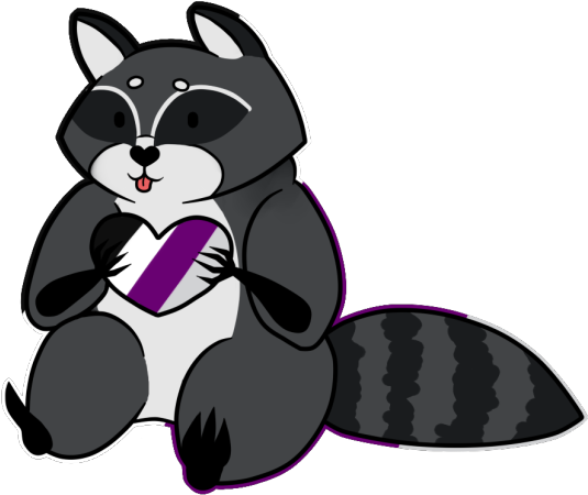 So, Here Are Some Little Pride Raccoons Have A Happy - Cartoon (540x456)
