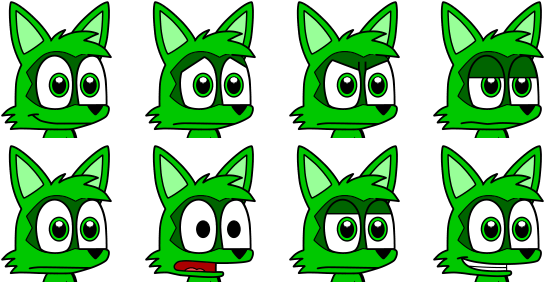 Rocky Raccoon Mv Faceset By Makatoons - Cartoon (576x288)
