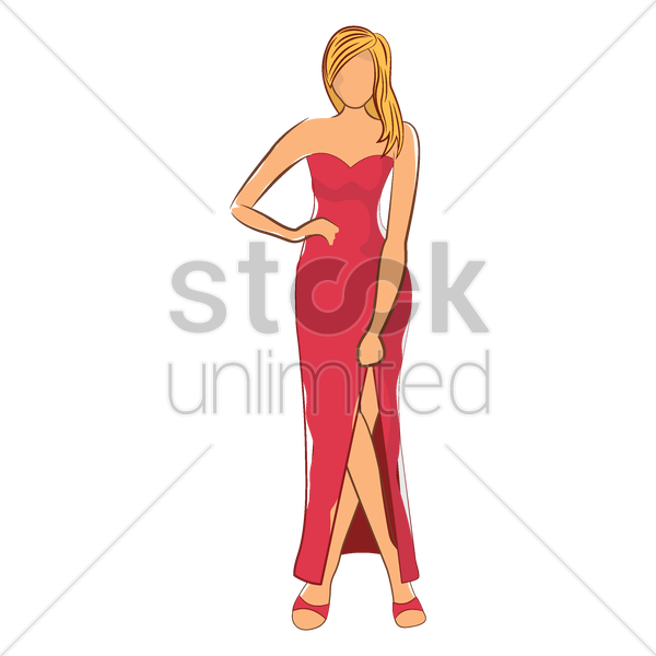 Model Sketch Vector Image Stockunlimited Graphic - Walking Poles Drawing (600x600)