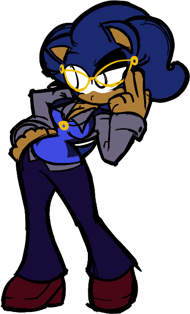 Fashion Designer Sonic By Frost-lock - Cartoon (385x634)