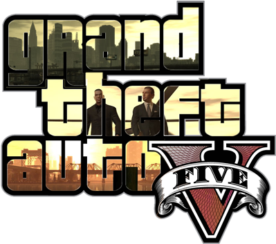 Gta V Logo By Blackphantom-17 On Deviantart - Logo Grand Theft Auto V (400x400)