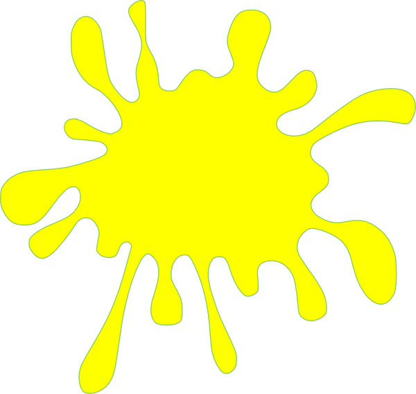 Clip Art Freeuse Stock Splash Clip Art At Clker Com - Yellow Splatter Clip Art (600x568)