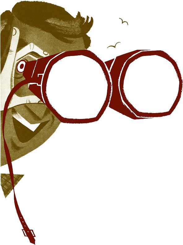 Spy Illustration Royalty-free Binoculars With Stock - Interes En Algo Dibujo (596x800)