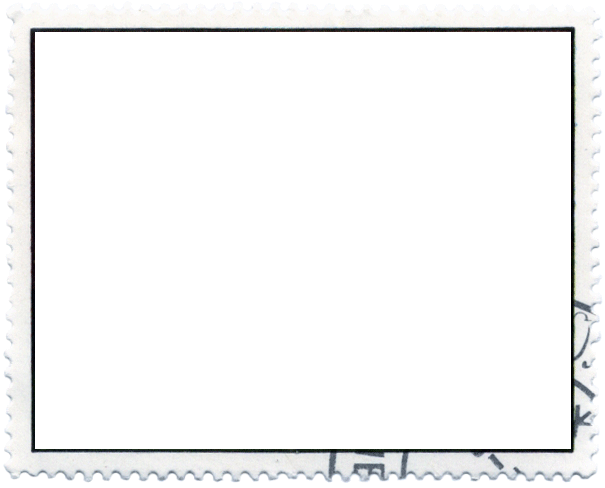 Dark Postage Stamp Frame - Postage Stamp (605x488)