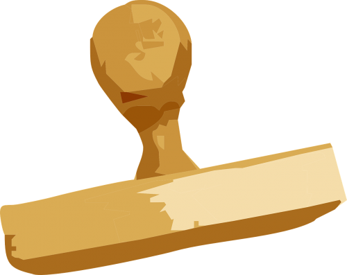 Wooden Stamp Png (500x397)