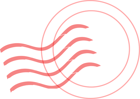 Red, Postmark, Stamp, Print, Stamp - Postmark Png (480x340)