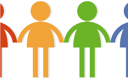 Being A Stampin' Up Demonstrator Means Sharing Your - People Holding Hands Png (435x318)