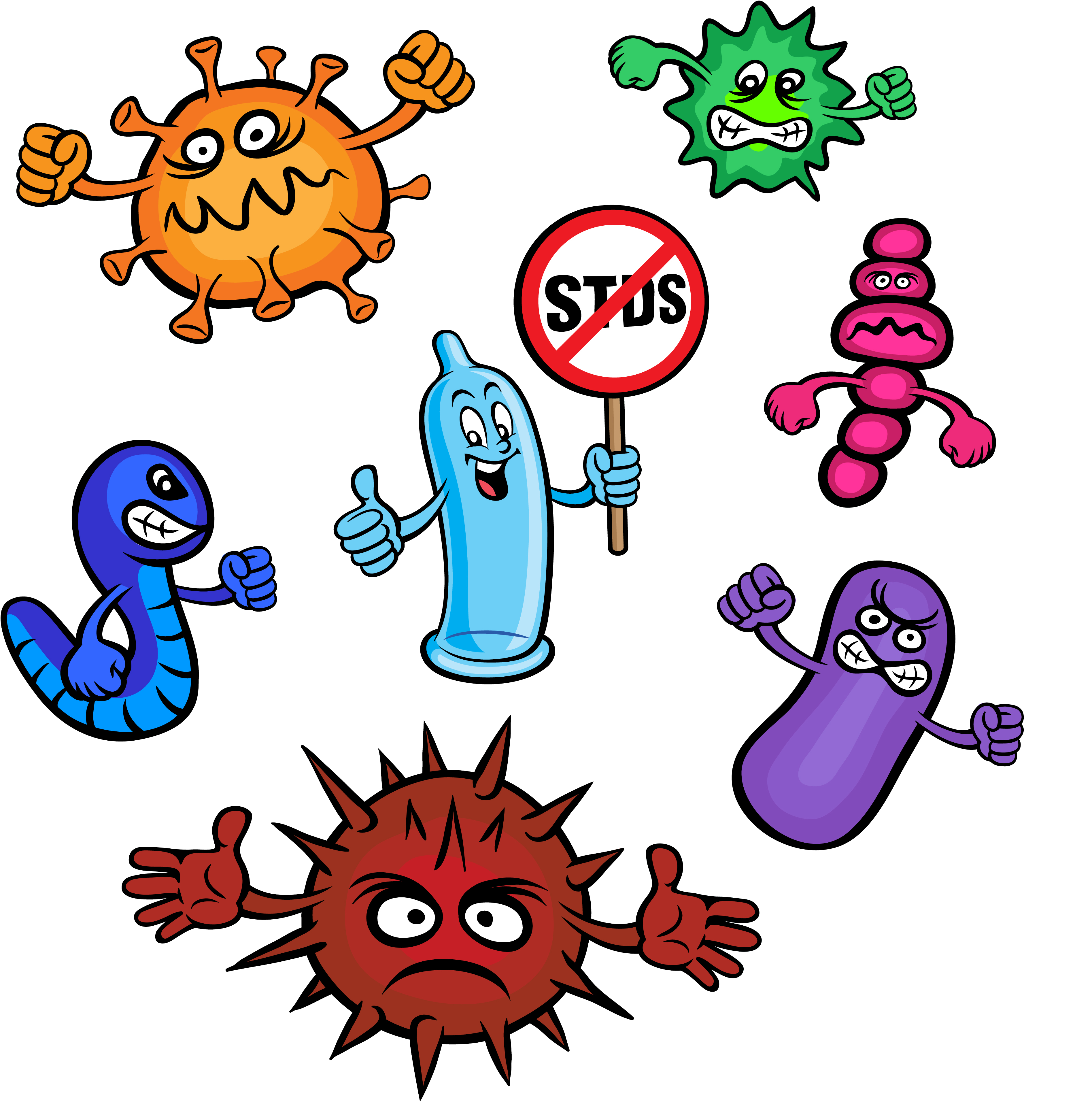 Sti Cliparts - Sexually Transmitted Diseases Clipart (3947x4000)
