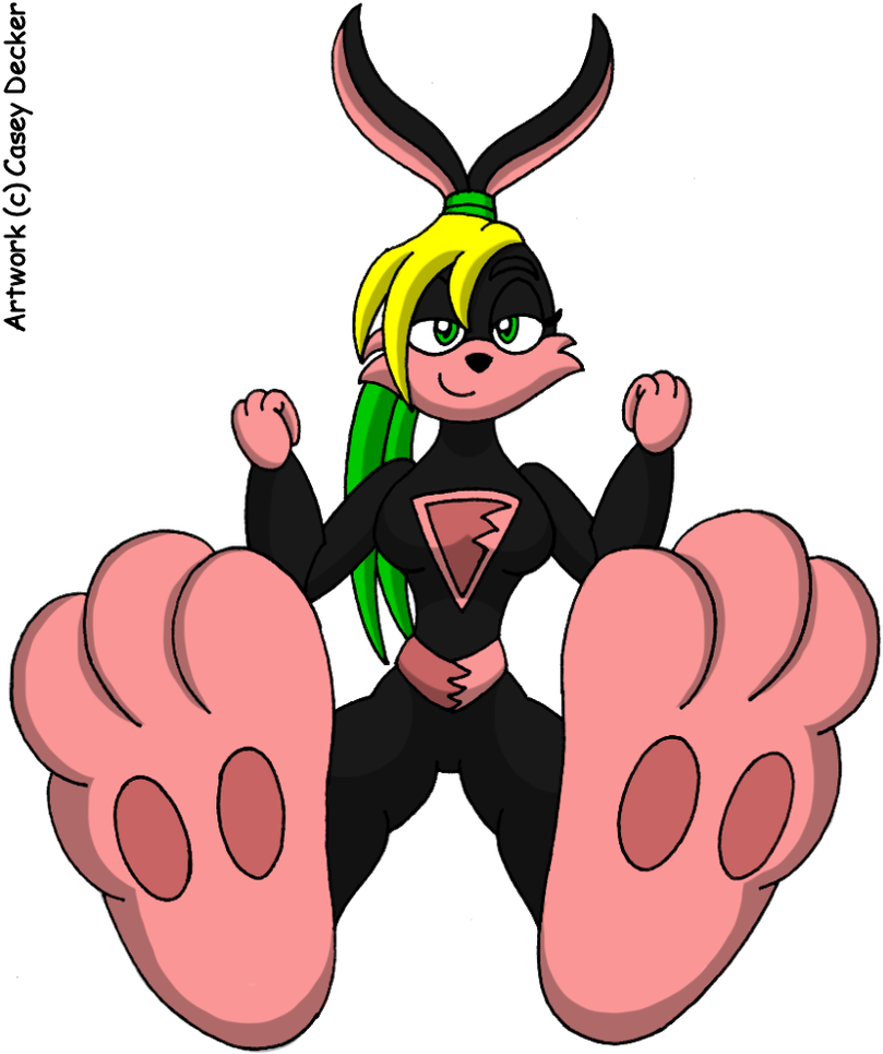 Lexi Bunny Foot Tease By Caseydecker - Cartoon (822x972)