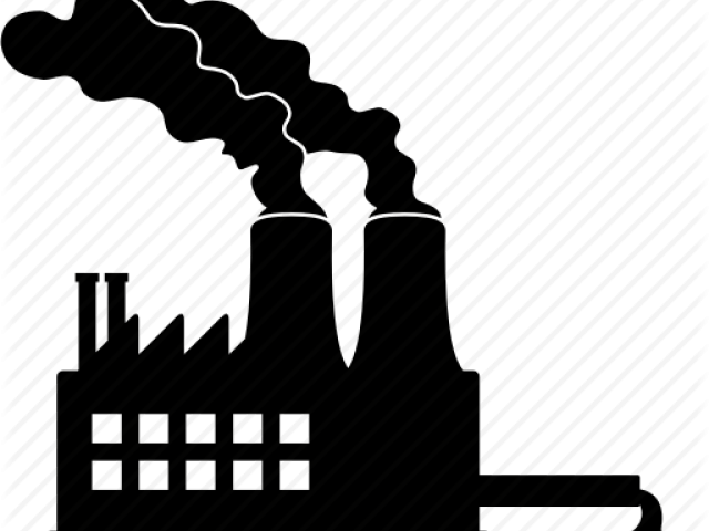 Factory Clipart Smoking - Pollution Transparent (640x480)