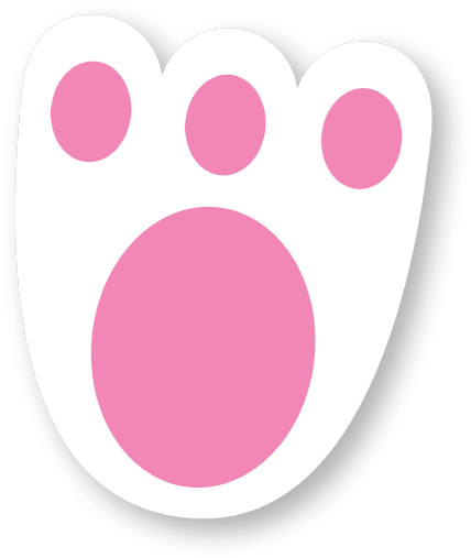 Easter Bunny Trail Set - Circle (800x620)