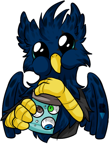 Allocen, Big Eyes, Cheek Bulge, Cute, Dilated Pupils, - Cartoon (512x512)