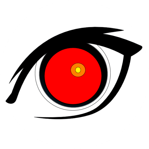 Download Red Eyes Png Images Background - Red Eye Png (480x480)