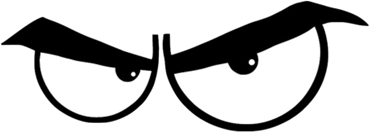 Mean Eyes Png - Angry Eyes (800x320)