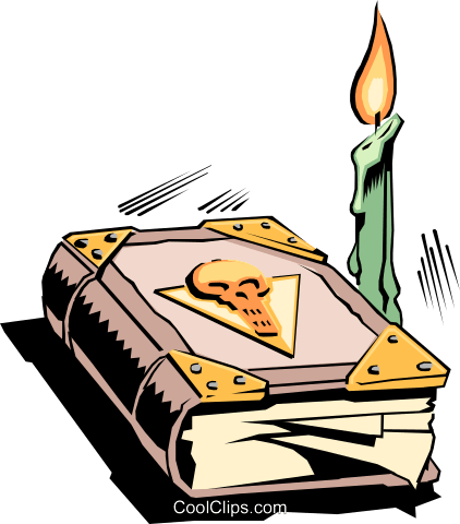 Candle Clipart Book - Cartoon Buch (422x480)