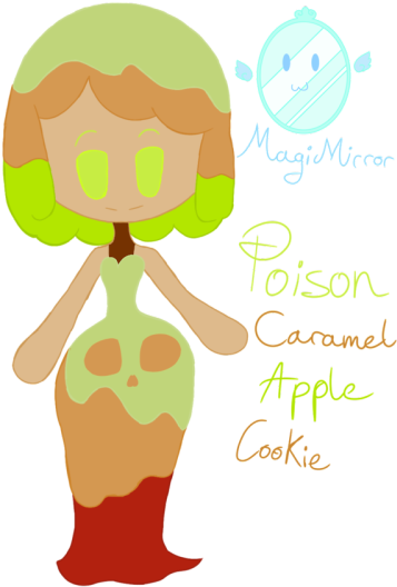 Poison Caramel Apple Cookie Seems Like A Dangerous, - Illustration (400x533)