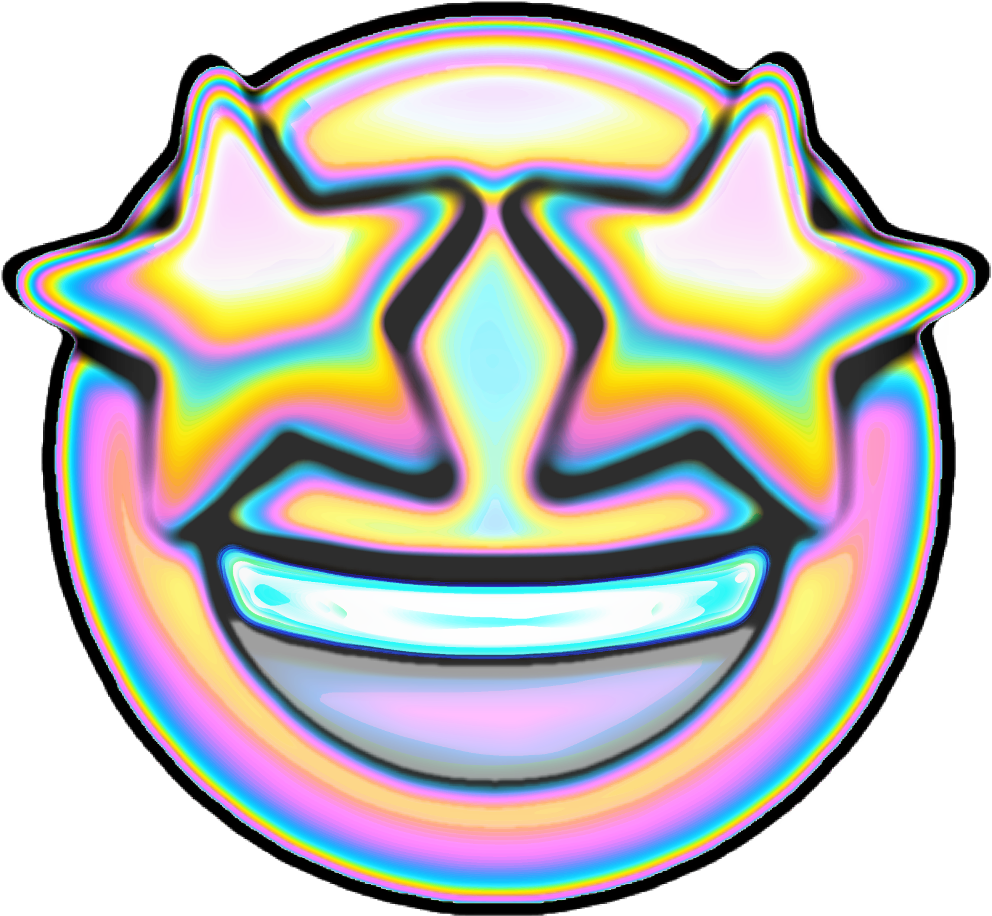 Emoji Stars Bubble Clear Transparent Background - Emoji Stars Bubble Clear Transparent Background (1024x1024)