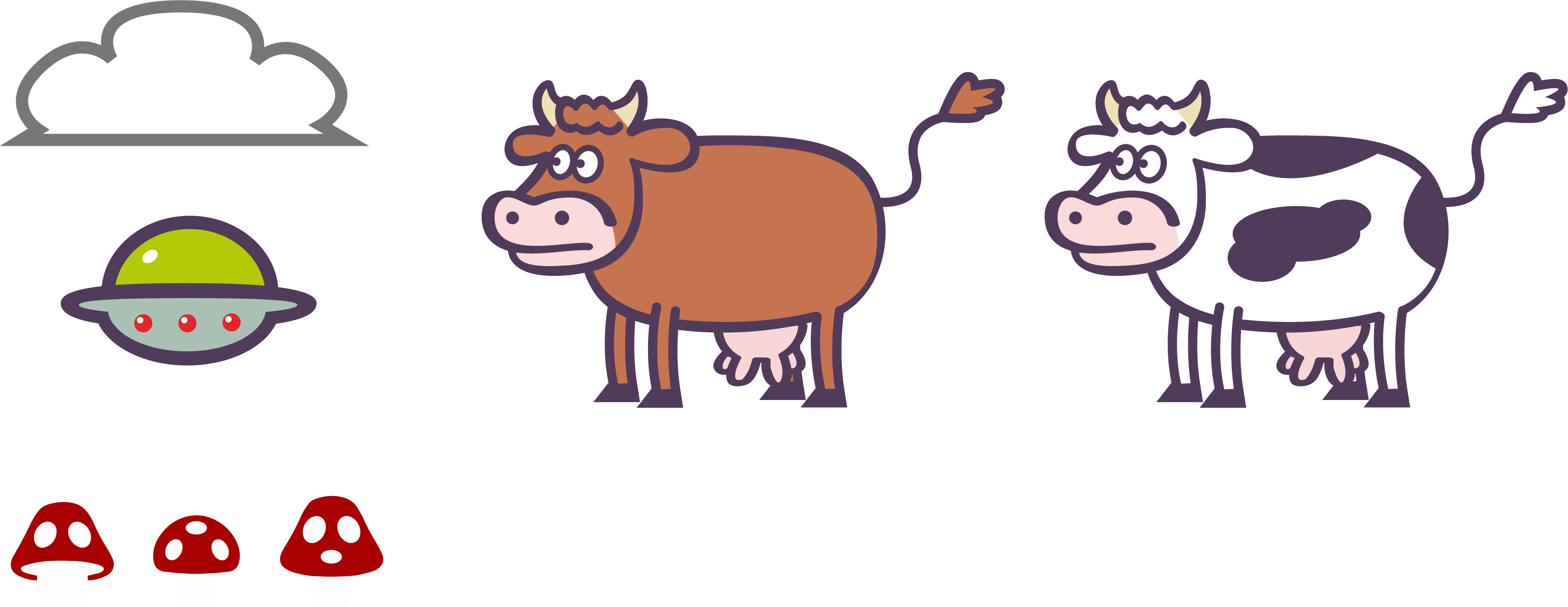Miscellaneous D Game Assets Opengameart Org Preview - Cartoon (3477x1346)