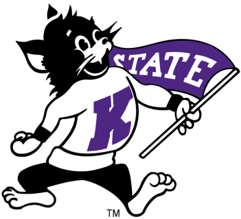 Kansas State Wildcats Iron On Stickers And Peel-off - Old K State Logo (350x435)