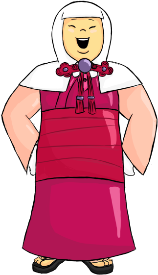 Everyone's Favorite Laughing Nun - Cartoon (500x667)