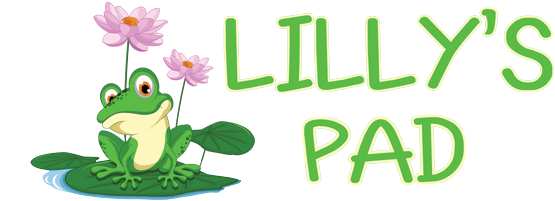 Lilly's Pad Lilly's Pad - Frog Lotus Clip Art (600x204)