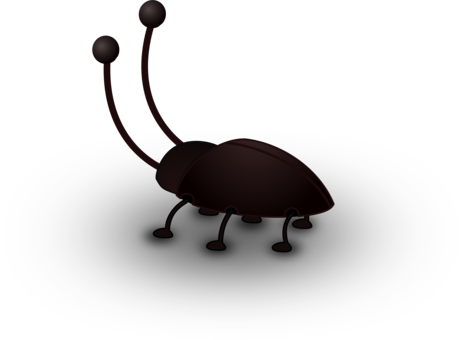 Cockroach Aerials Insect Antenna Download - Cartoon Bug Antenna (463x340)
