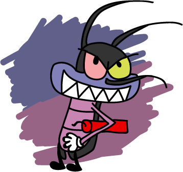 That Purple Cockroach By Angel946 - Illustration (358x337)