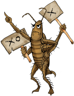 Cockroaches Have Overrun The City Of Light - Cartoon (403x320)