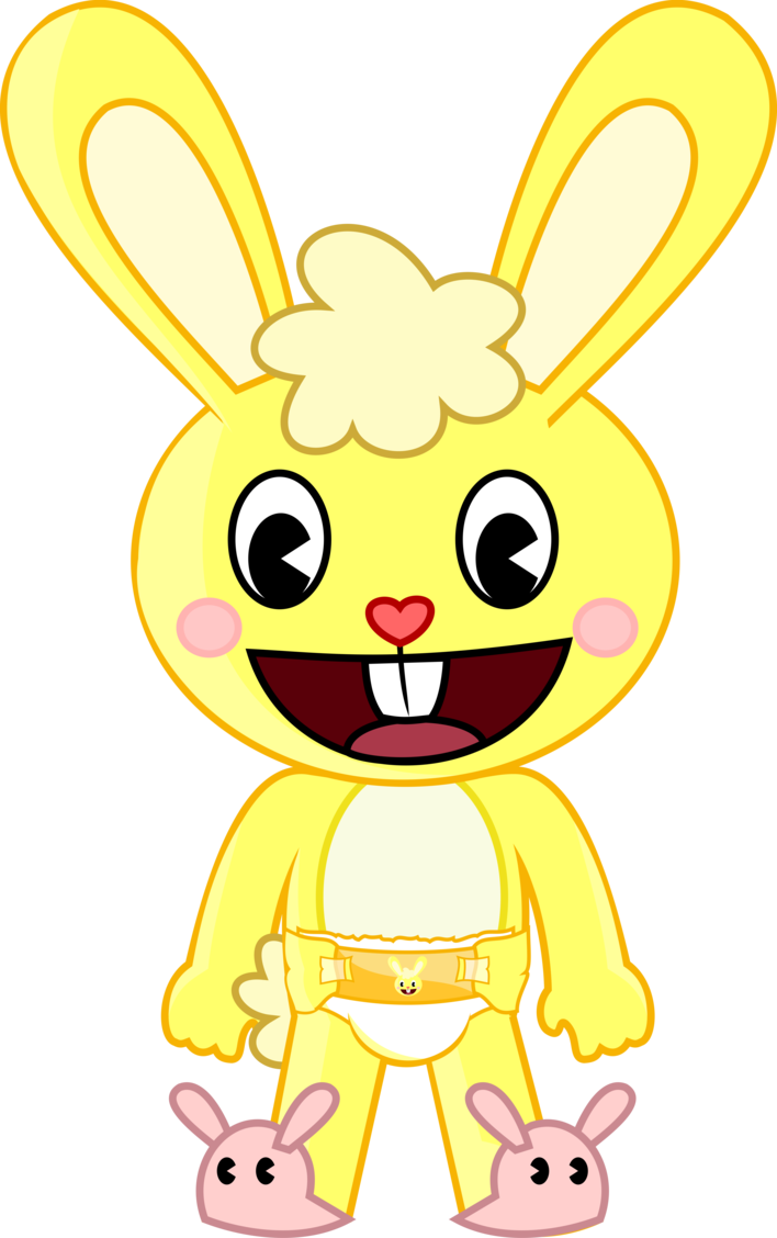Cuddles In Diaper By Lu15ange7 Happy Tree Friends, - Happy Tree Friends Cuddles Diapers (708x1128)