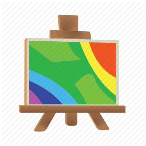 Banner Freeuse Library Drawing By Ivan Ilijas Art Graphic - Easel Icon (512x512)
