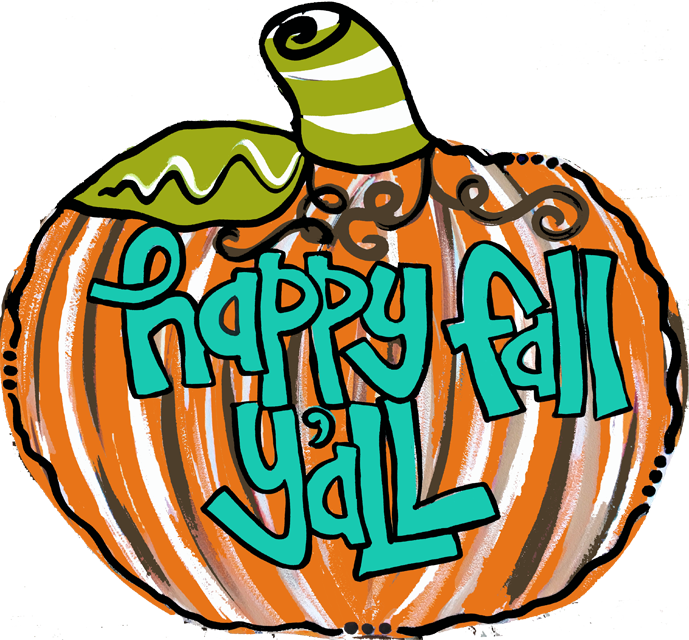 Yall Pumpkin Just Dots Co - Pumpkin (689x640)