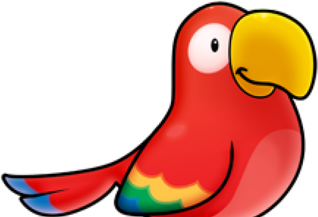 Cute Clipart Parrot - Drawing (640x480)