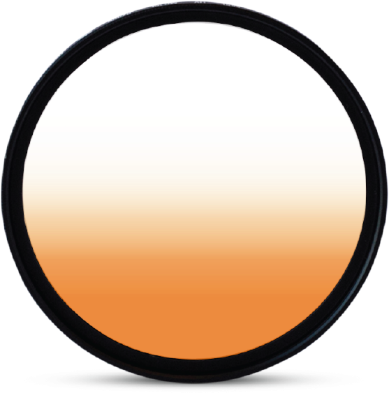 Graduated Orange Filter - Circle (600x600)