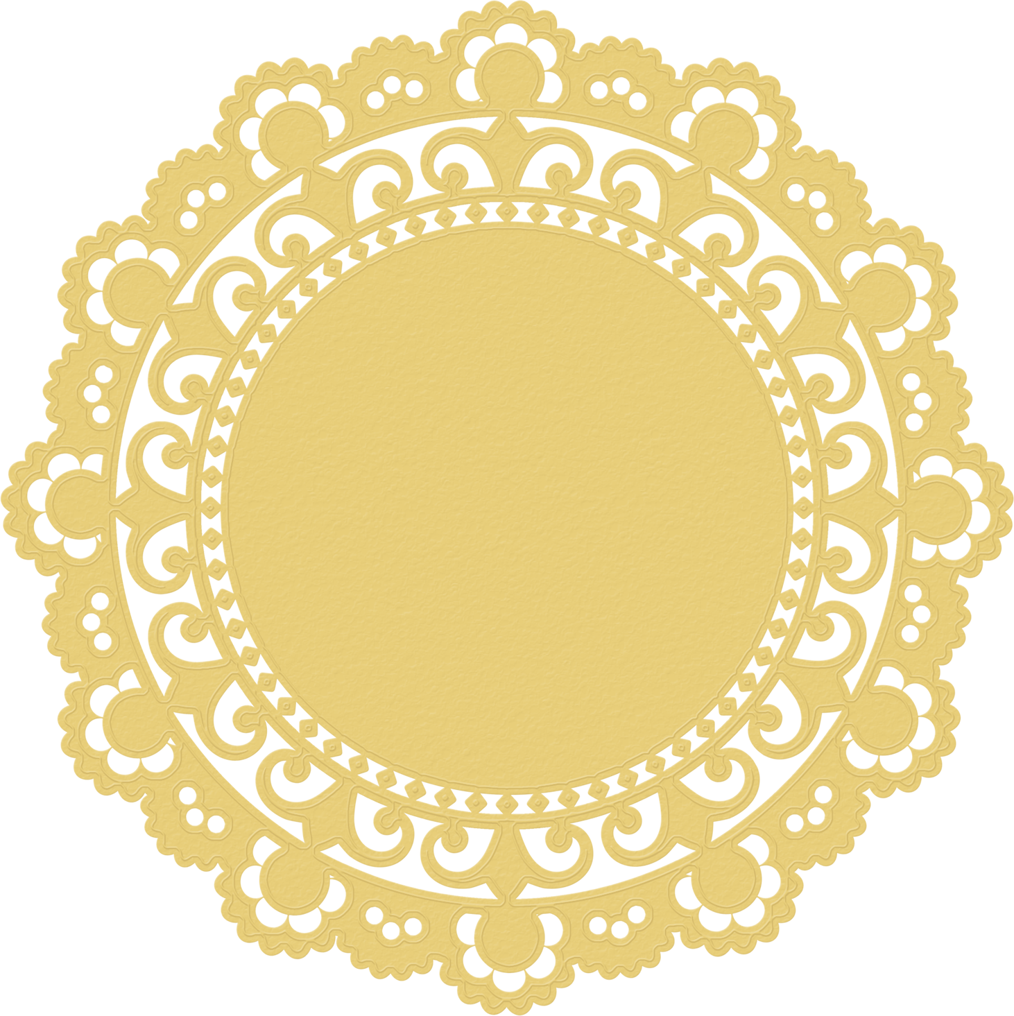 A Couple Of Doilies To Use As A Background, A Frame, - Blondas Vector Png (1462x1465)