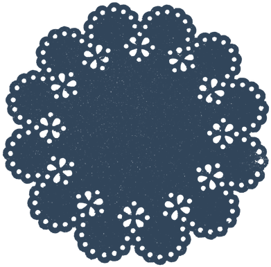 Paper Embellishment Deep Navy Jennifer Caminiti The - Lace Heart (400x400)