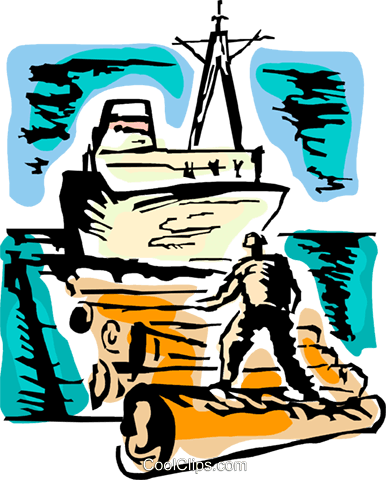 Ships Carrying Cargo And Freight Royalty Free Vector - Ships Carrying Cargo And Freight Royalty Free Vector (386x480)