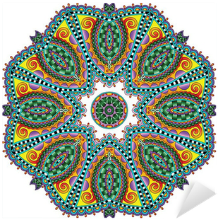 Circle Lace Ornament, Round Ornamental Geometric Doily - Circle (400x400)