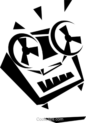 Reel To Reel Tape Machine Royalty Free Vector Clip - Graphic Design (336x480)