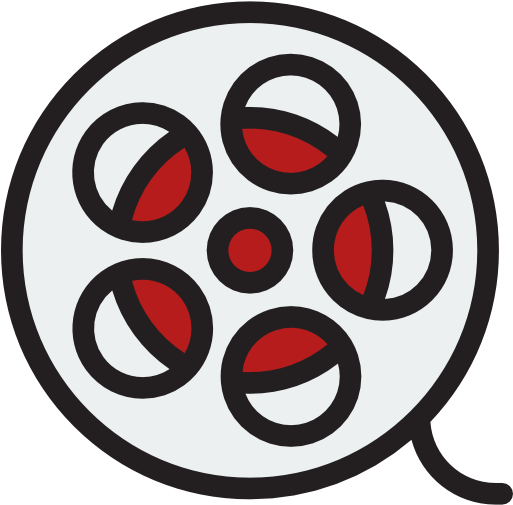 Reel Cinemas, Uk Clipart Computer Icons Clip Art - Star Is Born Movie Magnetic Tape Reels (512x512)