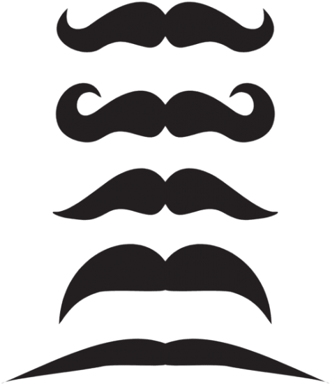 Download Mustache Set Clipart Png Photo - Download Mustache Set Clipart Png Photo (480x558)