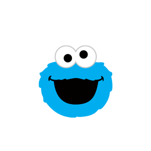 Cookie Monster Face Transparent Png Clipart Free Download - Gambar Monster Tumblr Transparent (530x530)