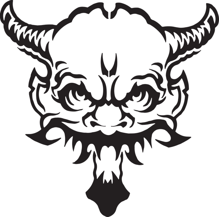 Monster Face Png - Demon Clipart (728x720)