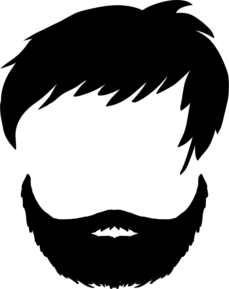 Png Icon Free Download - Hair And Beard Icon (780x981)